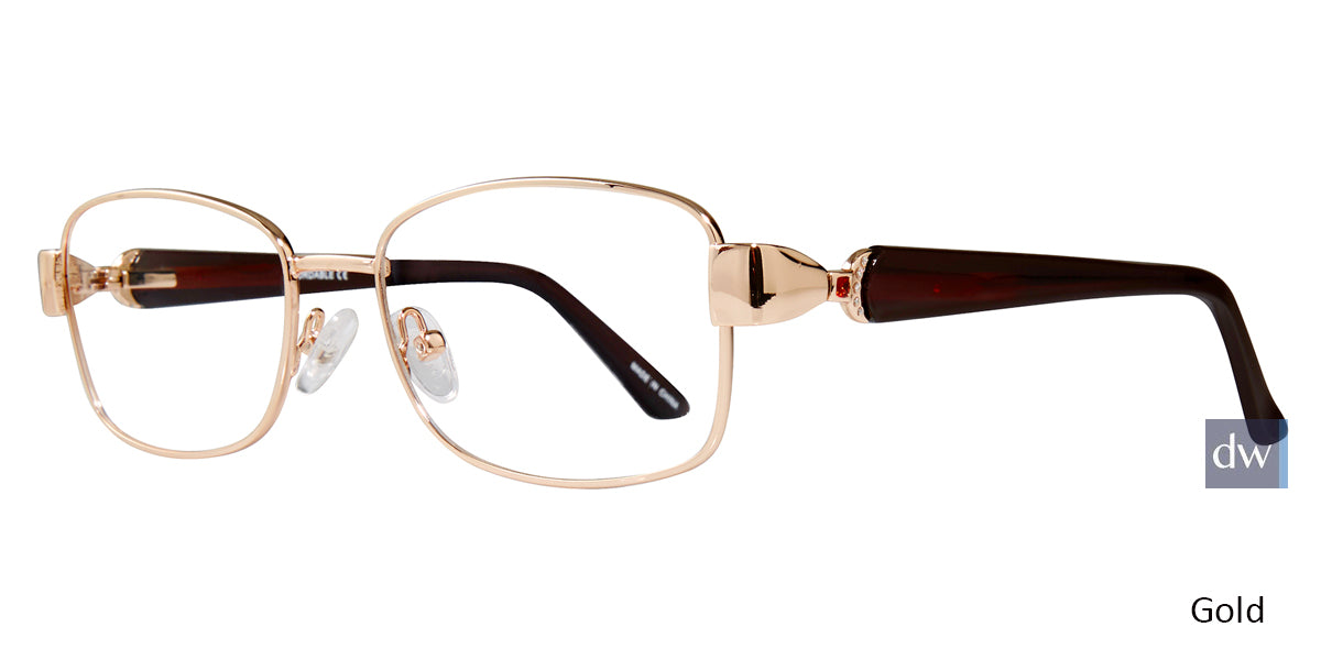 Gold Affordable Designs Marge Eyeglasses