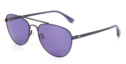 Gap SGP024 men's aviator metal sunglasses in Navy with a full rim, double bridge, and purple-toned lenses.