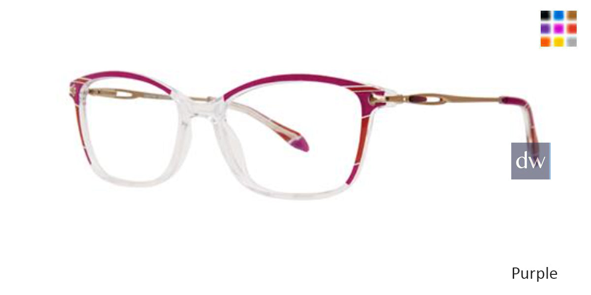 Purple Destiny Gertrude Eyeglasses.