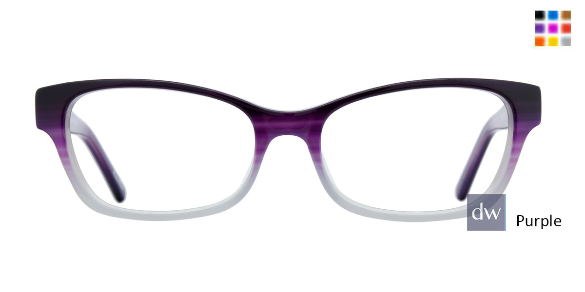 Purple GEEK Kit Cat Eyeglasses