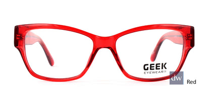 Red GEEK Fancy Cat Eyeglasses