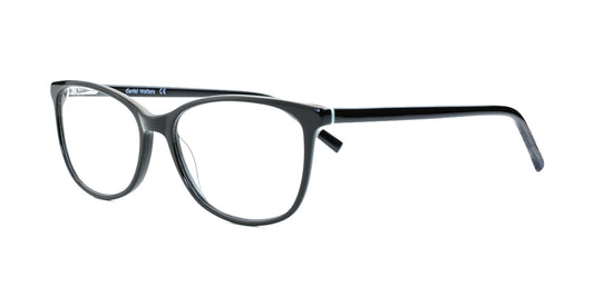Shiny Black/Green Daniel Walters RGA020 Eyeglasses.