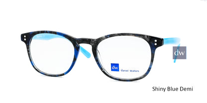 Shiny Blue Demi Daniel Walters RGA037 Eyeglasses - Teenager.