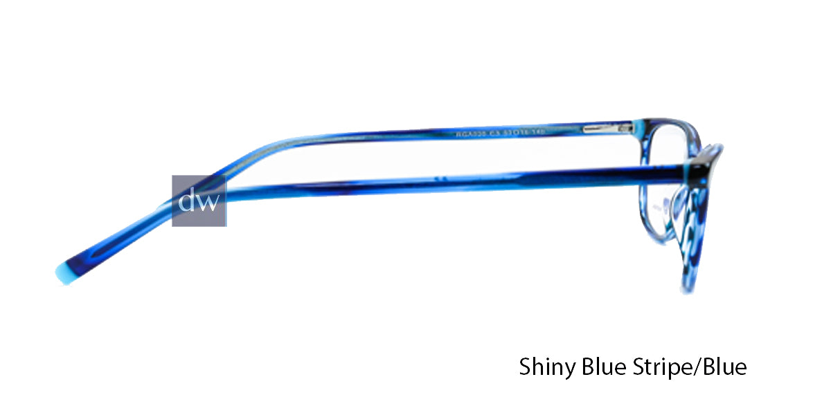 Shiny Blue Stripe/Blue Daniel Walters RGA020 Eyeglasses.