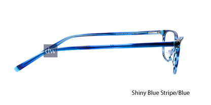 Shiny Blue Stripe/Blue Daniel Walters RGA020 Eyeglasses.
