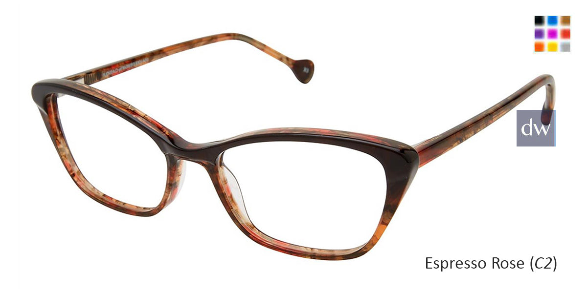 Espresso Rose (C2) Lisa Loeb Wild Plum Eyeglasses.