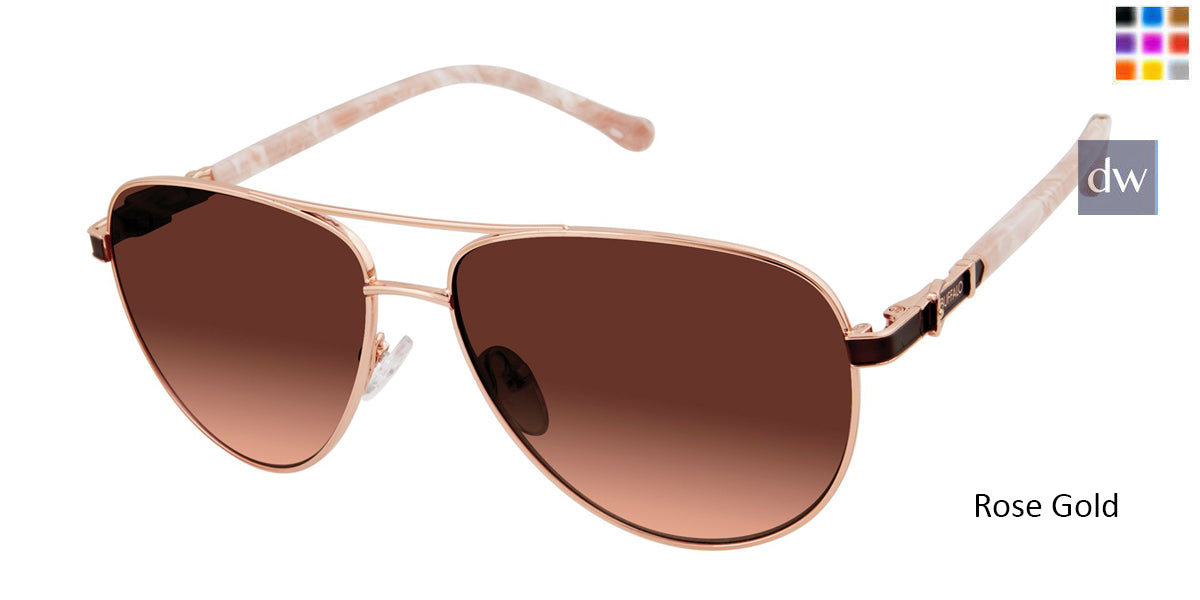 Rose Gold Buffalo BWS006 Sunglasses.