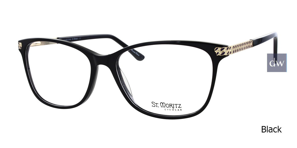 Black ST. Moritz SHEENA Eyeglasses