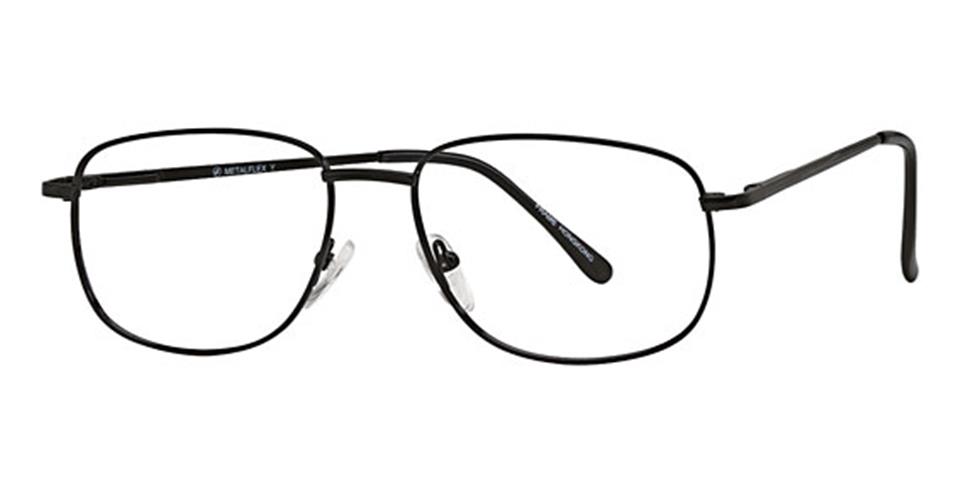 Black Vivid Metalflex Y Eyeglasses.