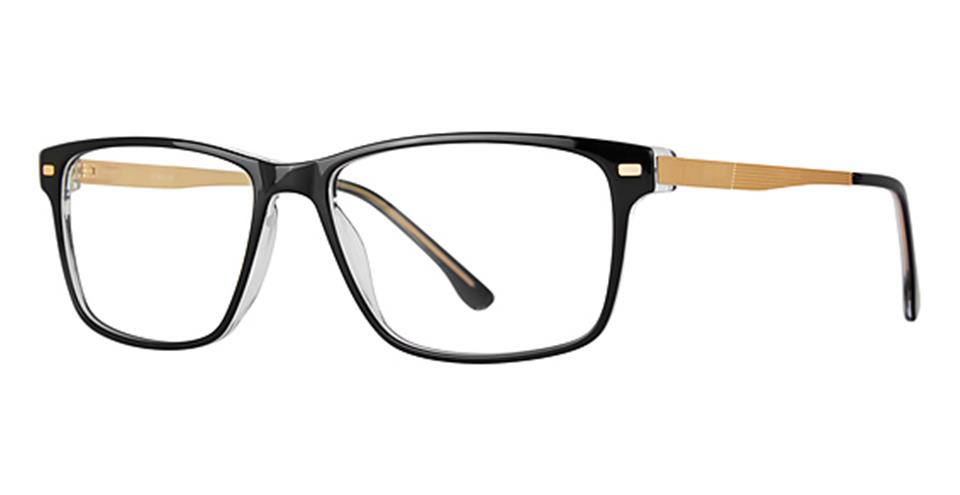 Black/Crystal Vivid Big And Tall 22 Eyeglasses