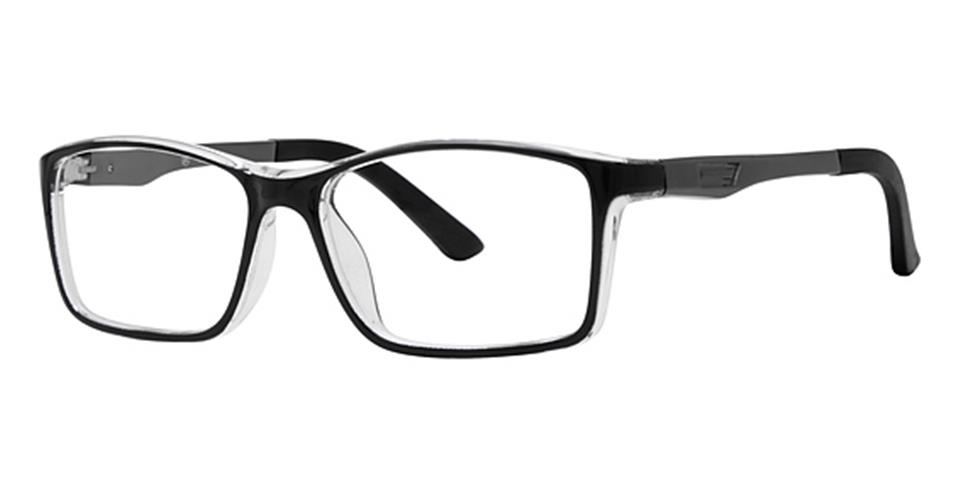 Black/Crystal Vivid Metro 44 Eyeglasses.