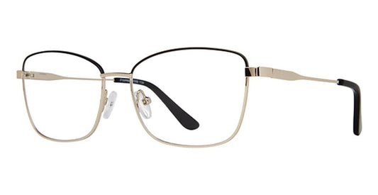 Black With Gold Temples