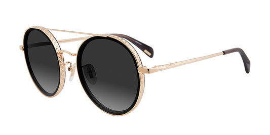 Gold Black Police SPL830 Sunglasses.