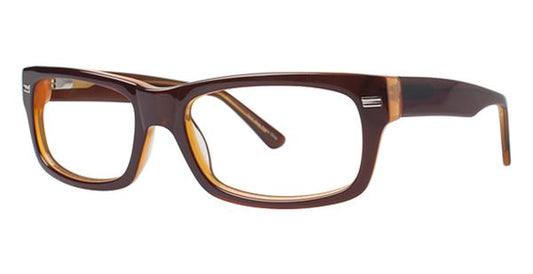 Brown Laminate Elan 3716 Eyeglasses.