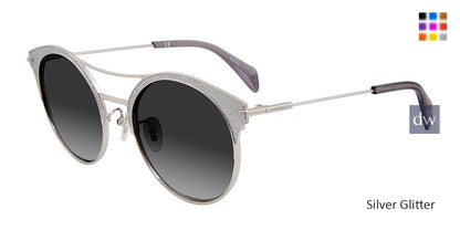 Silver Glitter Police SPL500E Sunglasses.