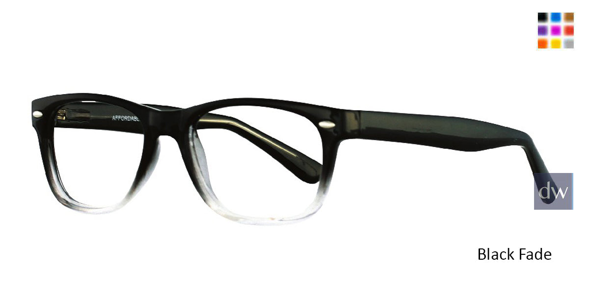 Black Fade Affordable Designs Skip Eyeglasses.