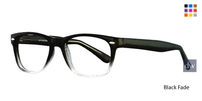 Black Fade Affordable Designs Skip Eyeglasses.