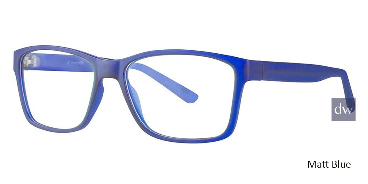Matt Blue Vivid Soho 1026 Eyeglasses.