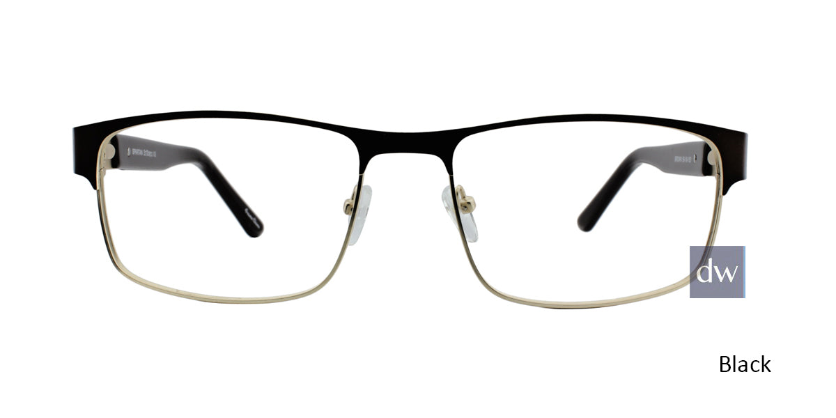 Black ST. MORITZ Spartan Eyeglasses