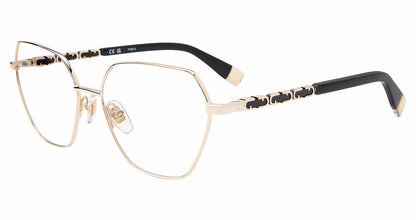 Shiny Total Rose Gold:
Furla VFU834 Butterfly Eyeglasses in Shiny Total Rose Gold — women's full metal frame, spring hinges, prescription-ready
