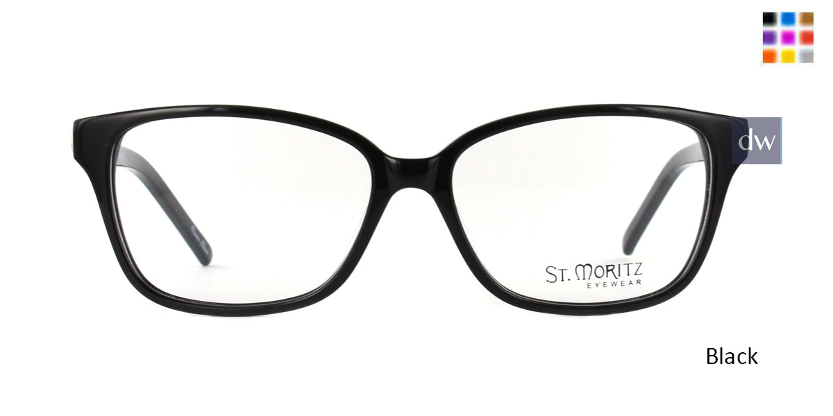 Black ST. Moritz STELLA Eyeglasses