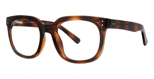 Parade Q Series 1829 Soft Square Eyeglasses in Tortoise — unisex wide-bridge plastic frame