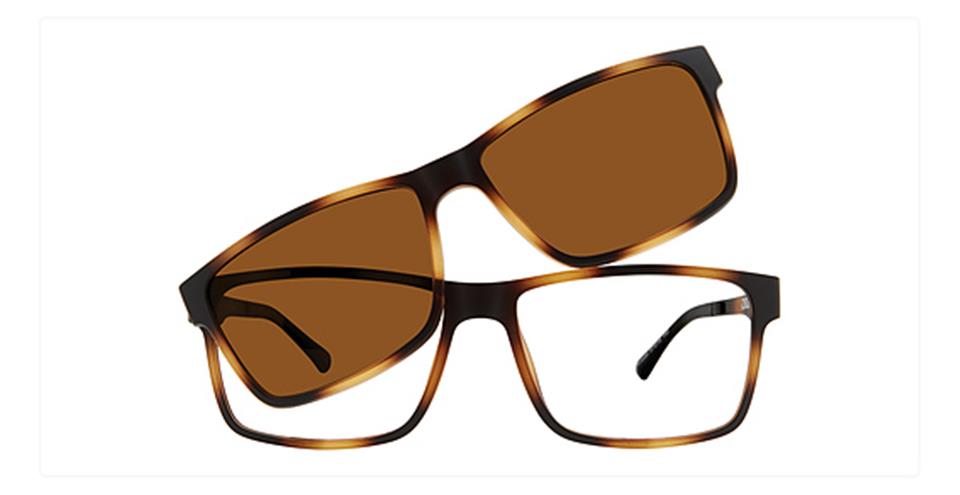 Vivid M-Clip Vivid 6013 Eyeglasses 57-16-140 / Tortoise