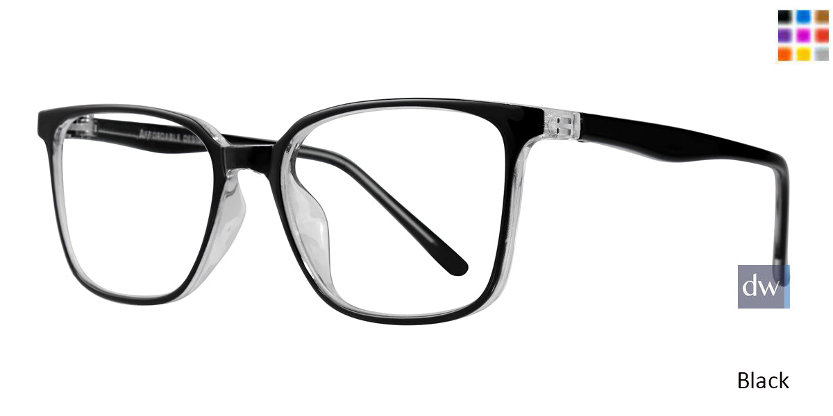 Black Affordable Designs Tate Eyeglasses