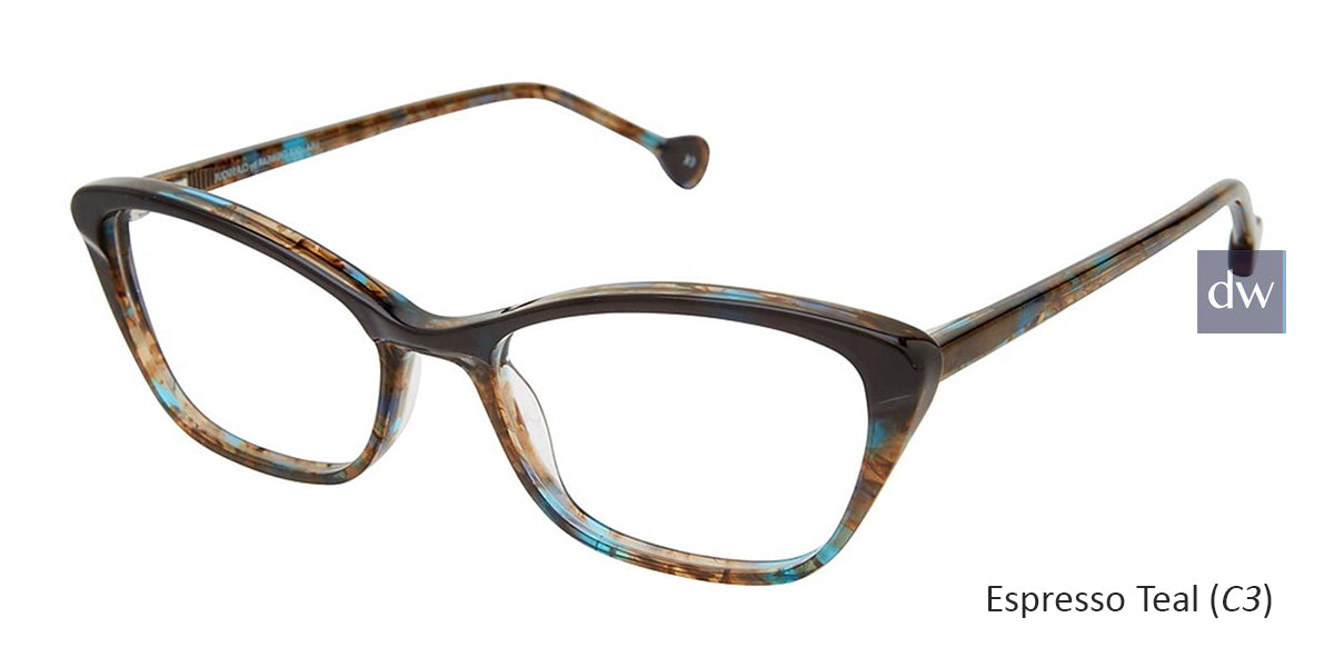 Espresso Teal (C3) Lisa Loeb Wild Plum Eyeglasses.