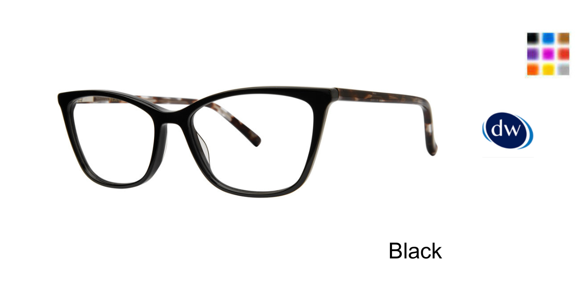 Black            Vera Wang V720 Eyeglasses