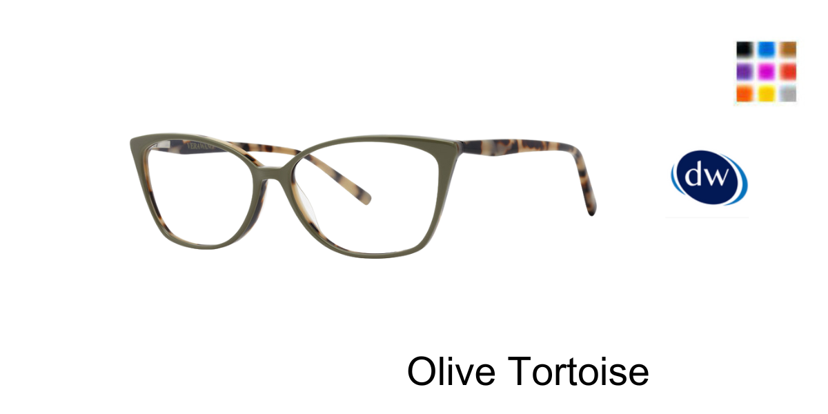 Olive Tortoise        VERA WANG V723 Eyeglasses