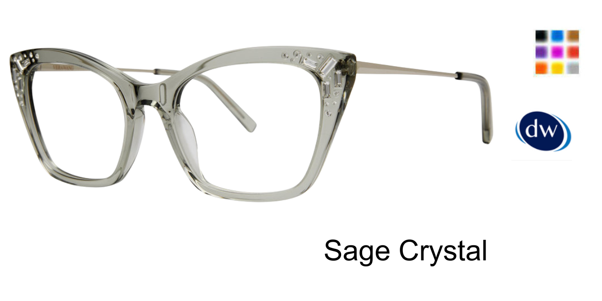 Sage Crystal       Vera Wang Reesa Eyeglasses
