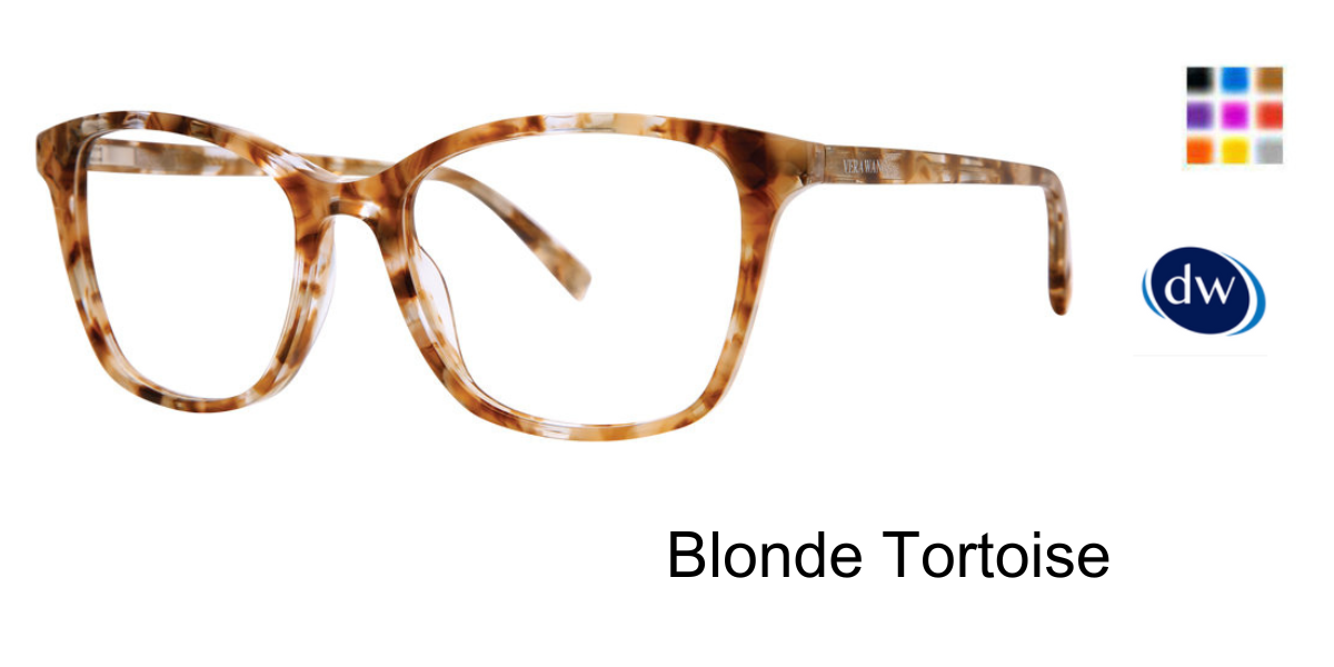 Blonde Tortoise       Vera Wang V724 Eyeglasses