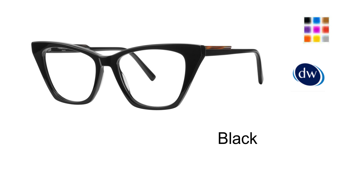 Black           VERA WANG Halle Eyeglasses