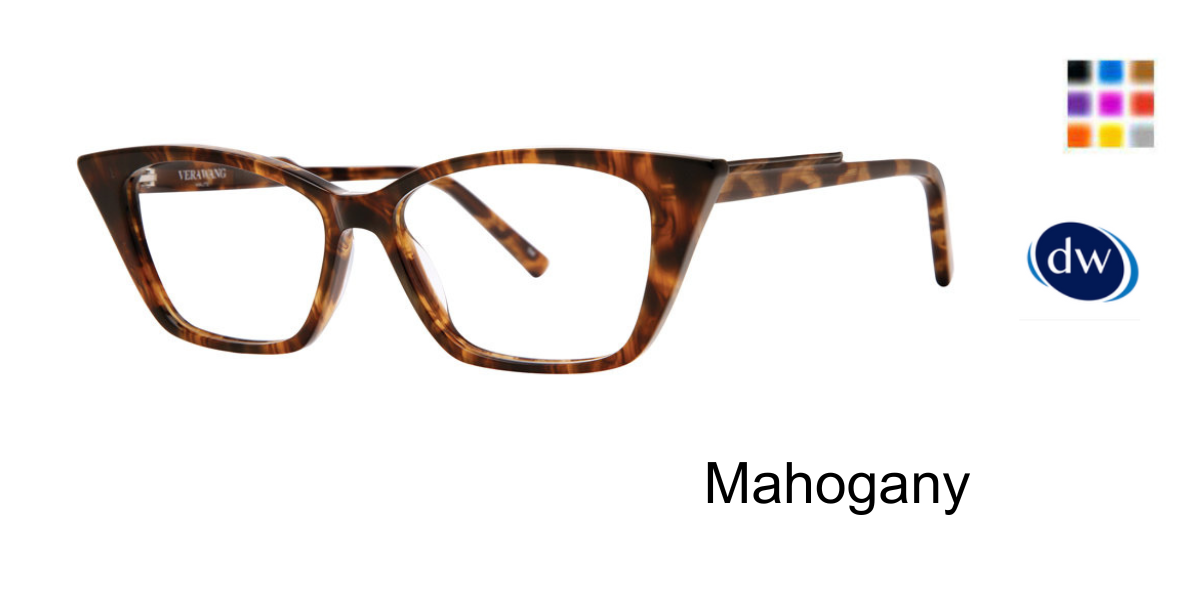 Mahogany         VERA WANG Zandra Eyeglasses