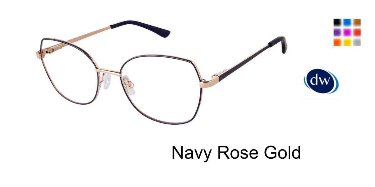 Navy Rose-Gold