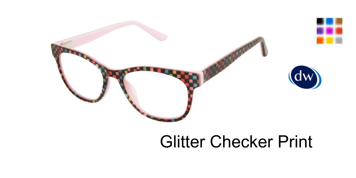Glitter Checker Print