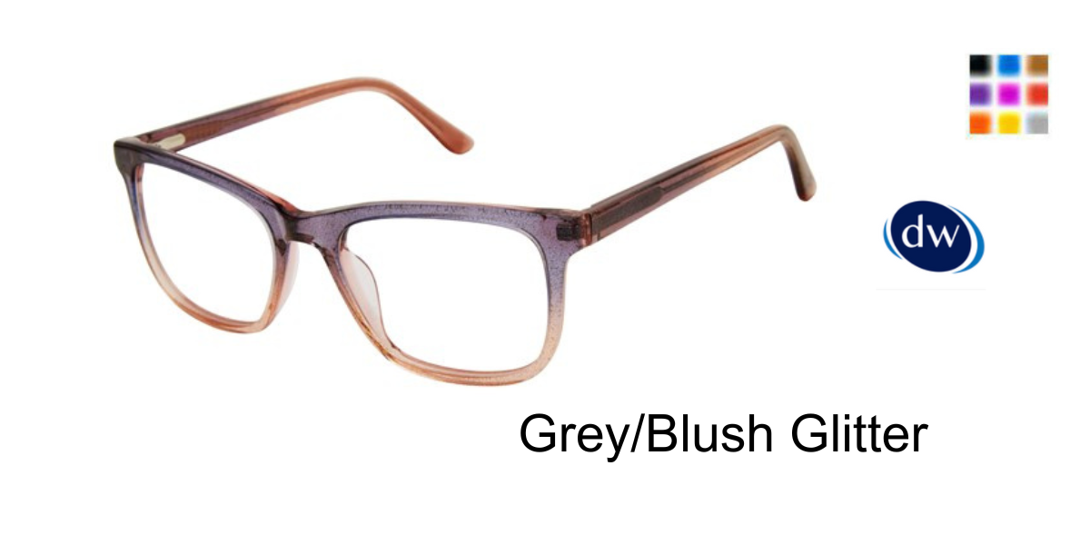 Grey/Blush Glitter