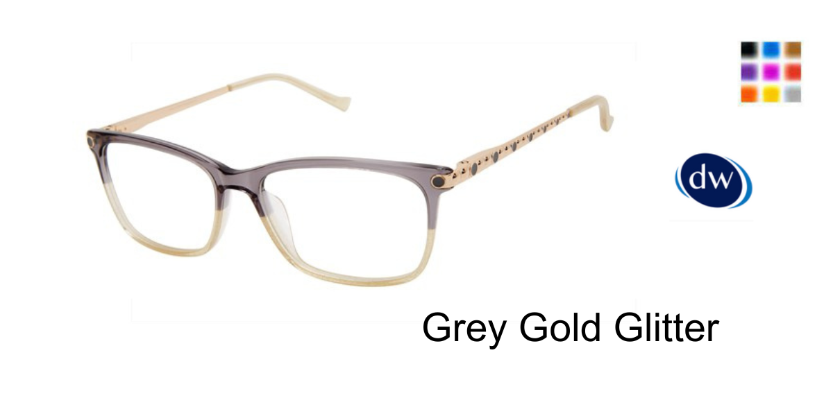 Grey-Gold Glitter