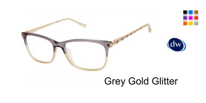 Grey-Gold Glitter