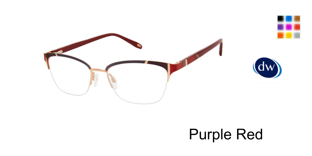 Purple Red            VICTOR GLEMAUD X TURA VGO019 Eyeglasses