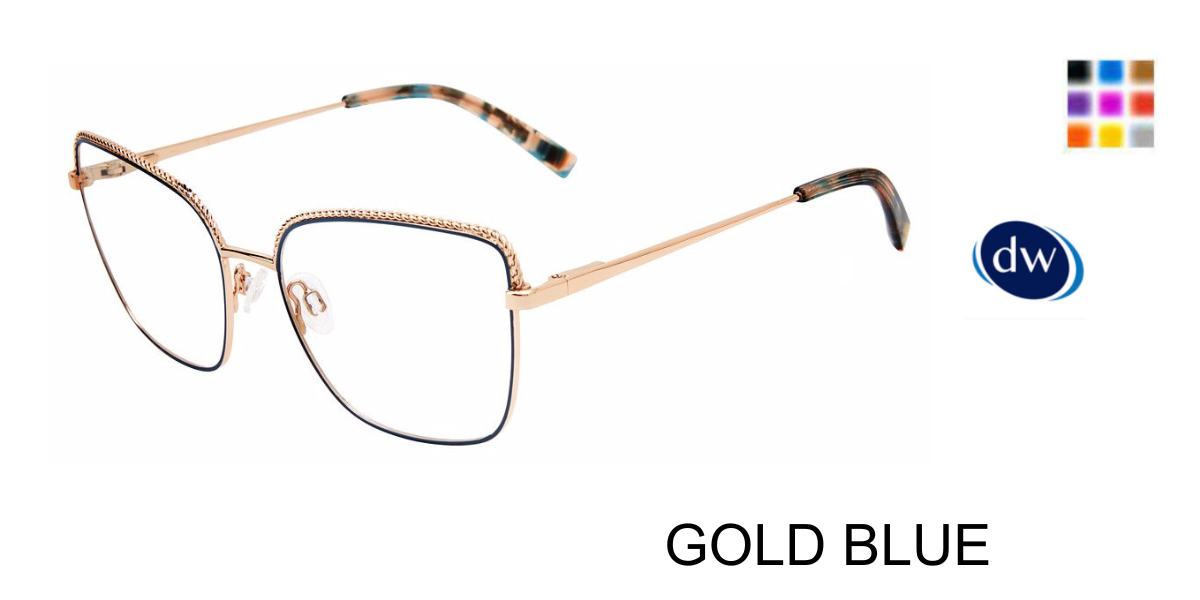GOLD BLUE Jones New York VJON505 Eyeglasses