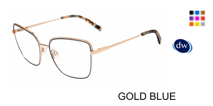 GOLD BLUE Jones New York VJON505 Eyeglasses
