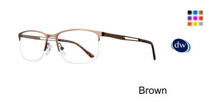 Brown       Affordable Designs Keith Eyeglasses