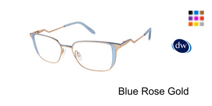 Blue Rose Gold               VICTOR GLEMAUD X TURA VGO031 Eyeglasses