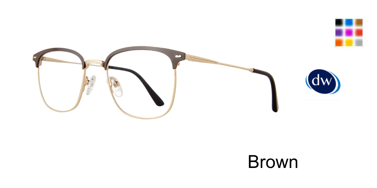 Brown       Brooklyn Heights Nelson Eyeglasses