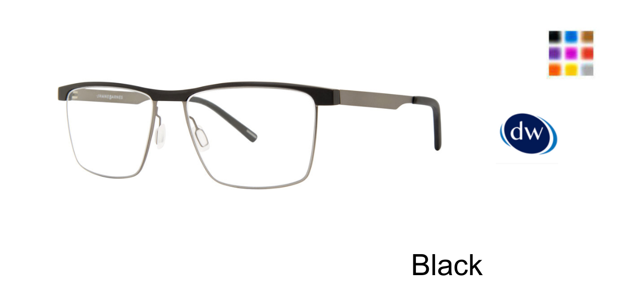 Black         Jhane Barnes Contiguam Eyeglasses