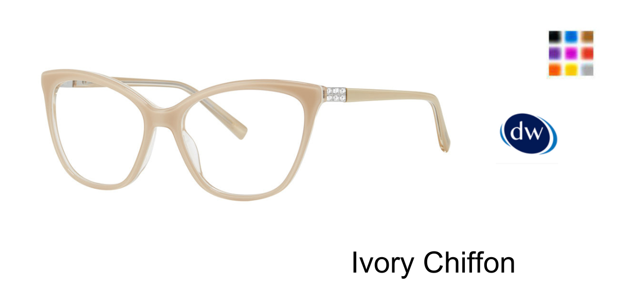 Ivory Chiffon   Vera Wang Nia Eyeglasses