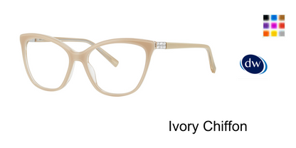 Ivory Chiffon   Vera Wang Nia Eyeglasses