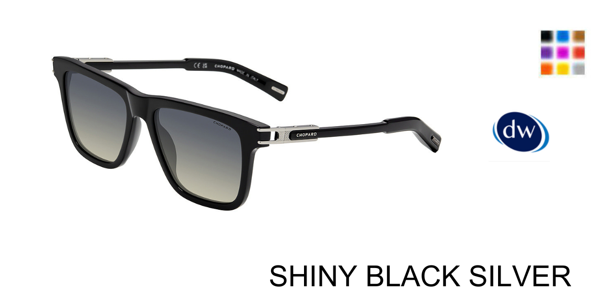 SHINY BLACK SILVER        Chopard SCH398 Sunglasses